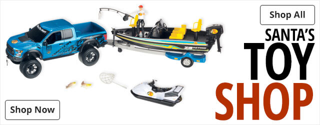 bass pro shop toy truck and boat