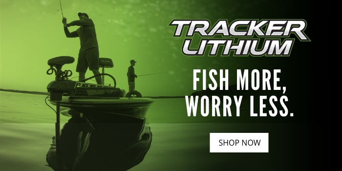 Tracker Lithium Marine Batteries. Fish More, Worry Less.