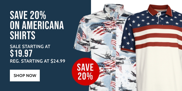 Save 20% on Americana Shirts