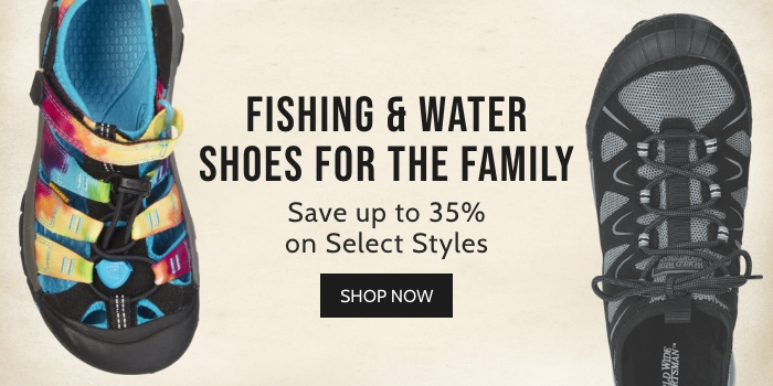 Fishing & Water Shoes for the Family