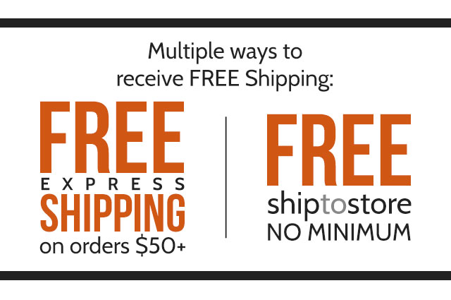 Free Shipping on Orders $50+