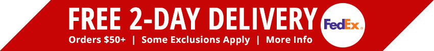 Free 2-Day Delivery on Orders $50+