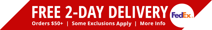 Free 2-Day Delivery on Orders $50+
