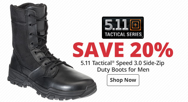 Save 20% on 5.11 Tactical® Speed 3.0 Side-Zip Duty Boots for Men