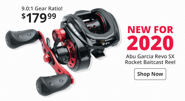 New For 2020 Abu Garcia Revo SX Rocket Baitcast Reel