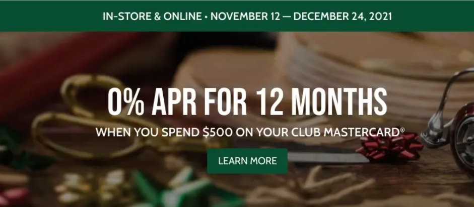 0% Apr for 12 Months