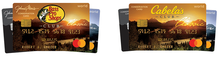 Bass Pro Shops and Cabela's CLUB cards