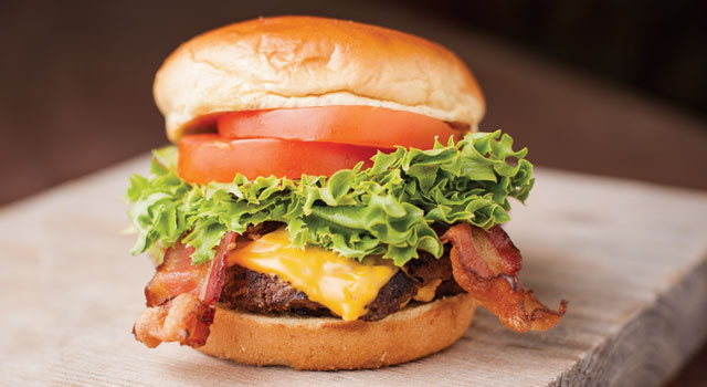 Burger from a Bass Pro Shops Restaurant