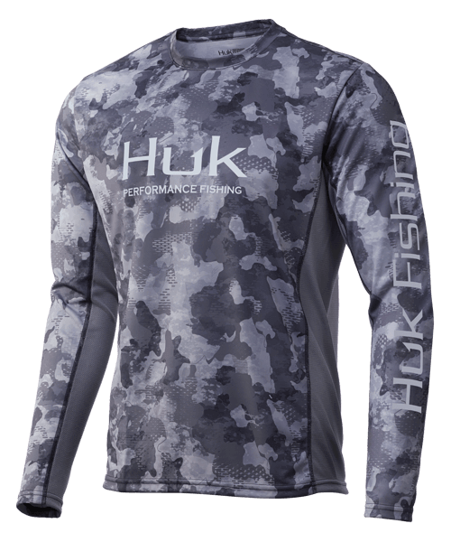 Huk Icon X Refraction Camo Long-Sleeve T-Shirt for Men