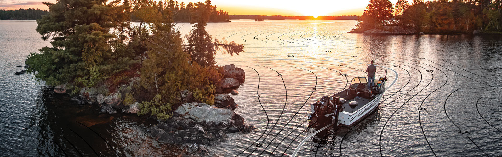 fishing on a lake