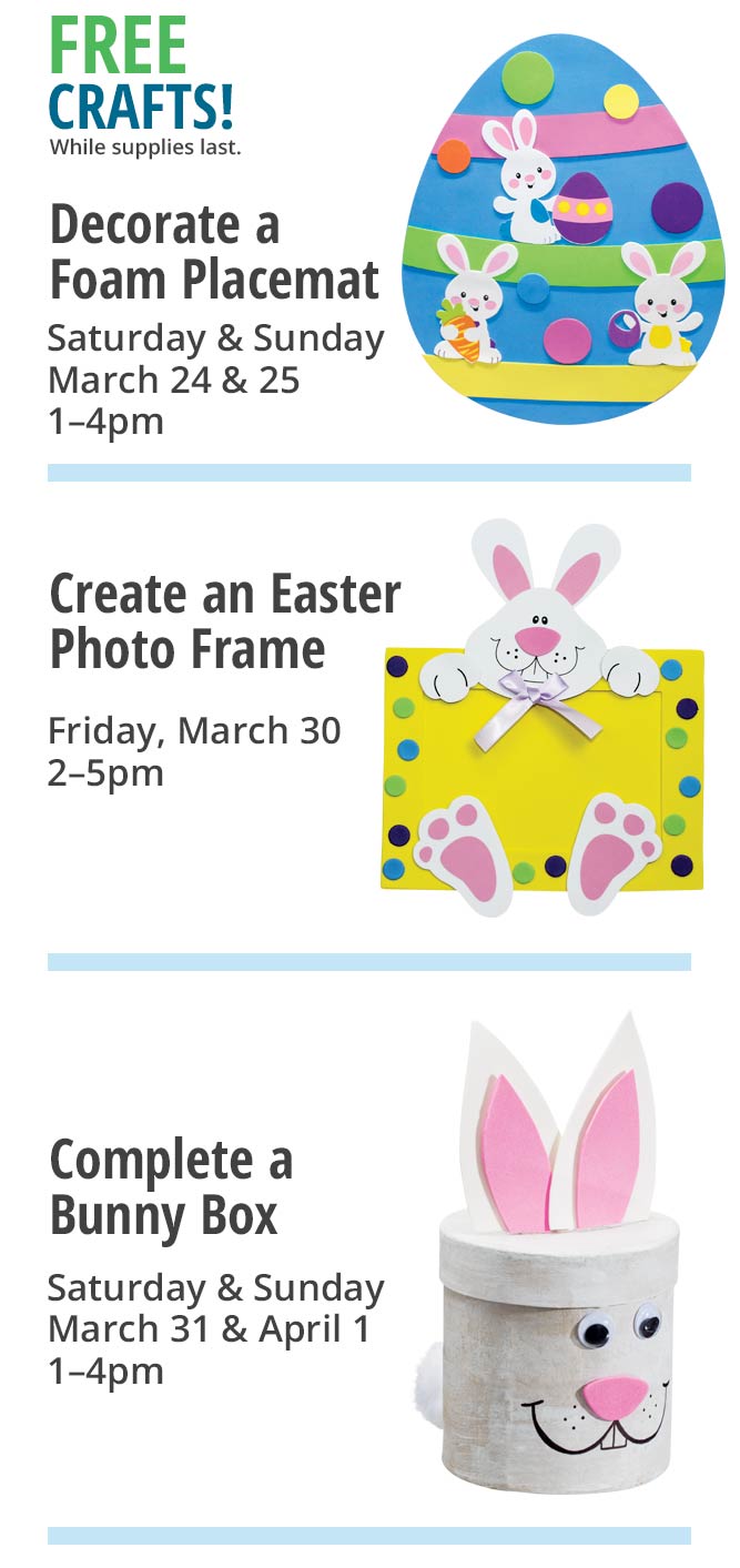 Easter Event Free Crafts