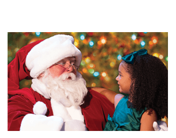 Child Sitting on Santa's Lap