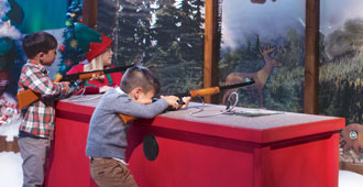 kids shooting laser guns